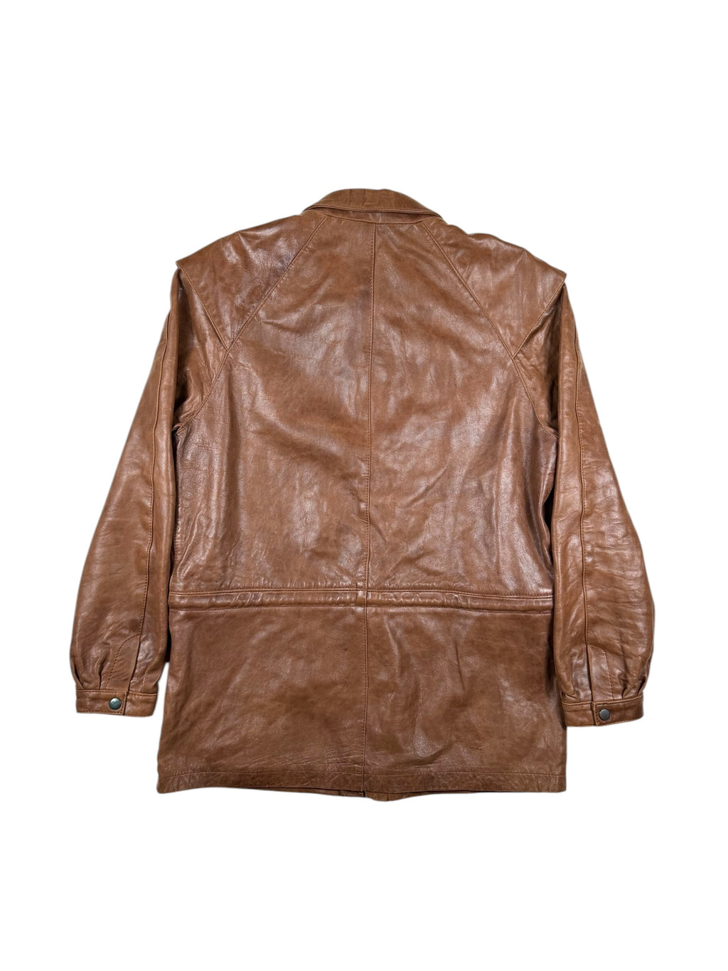 Vintage Roastbeef Ledermantel – M
