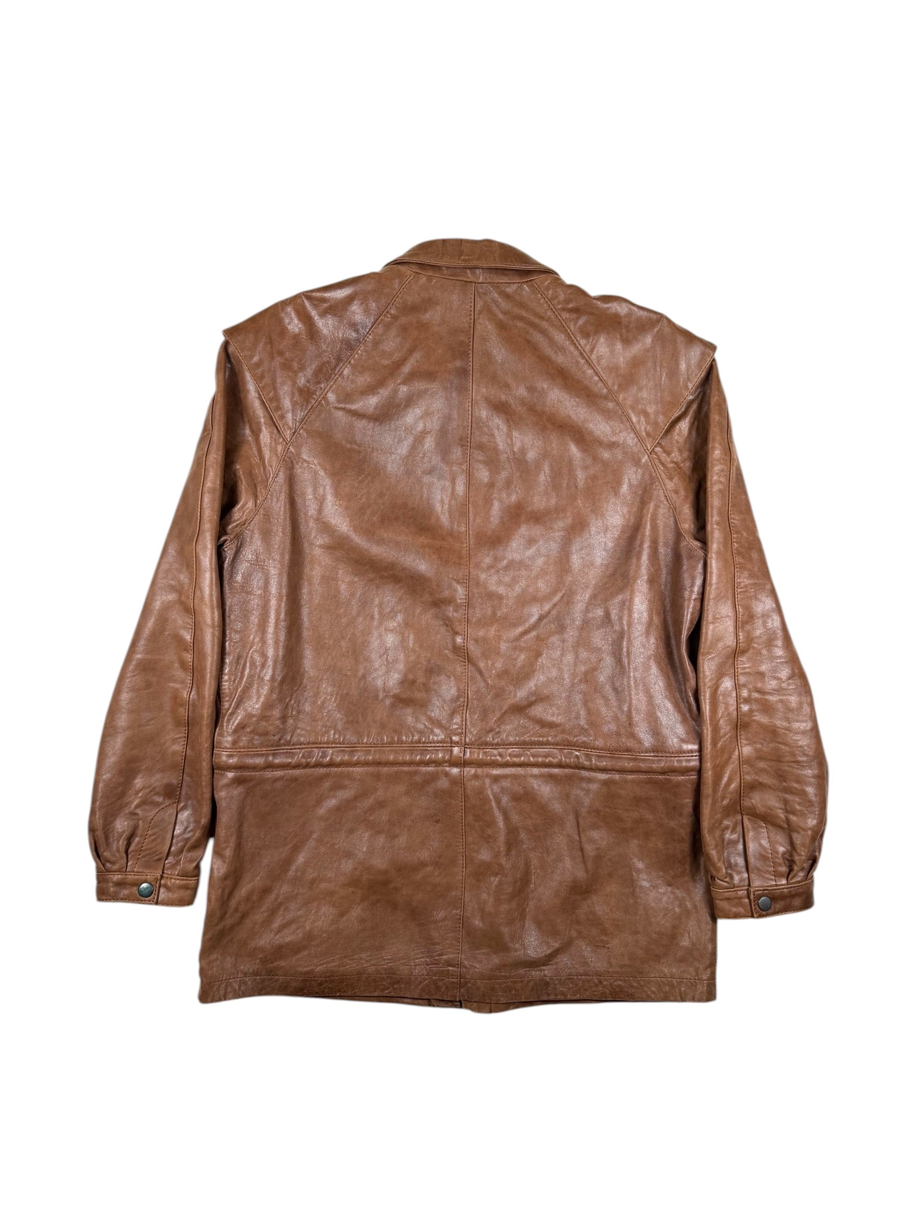 Vintage Roastbeef Ledermantel – M