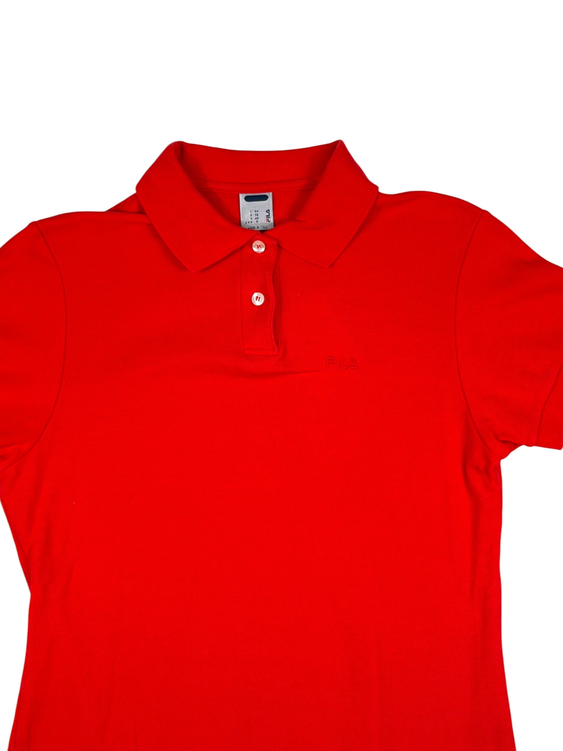 Vintage FILA Poloshirt Rot – Größe M