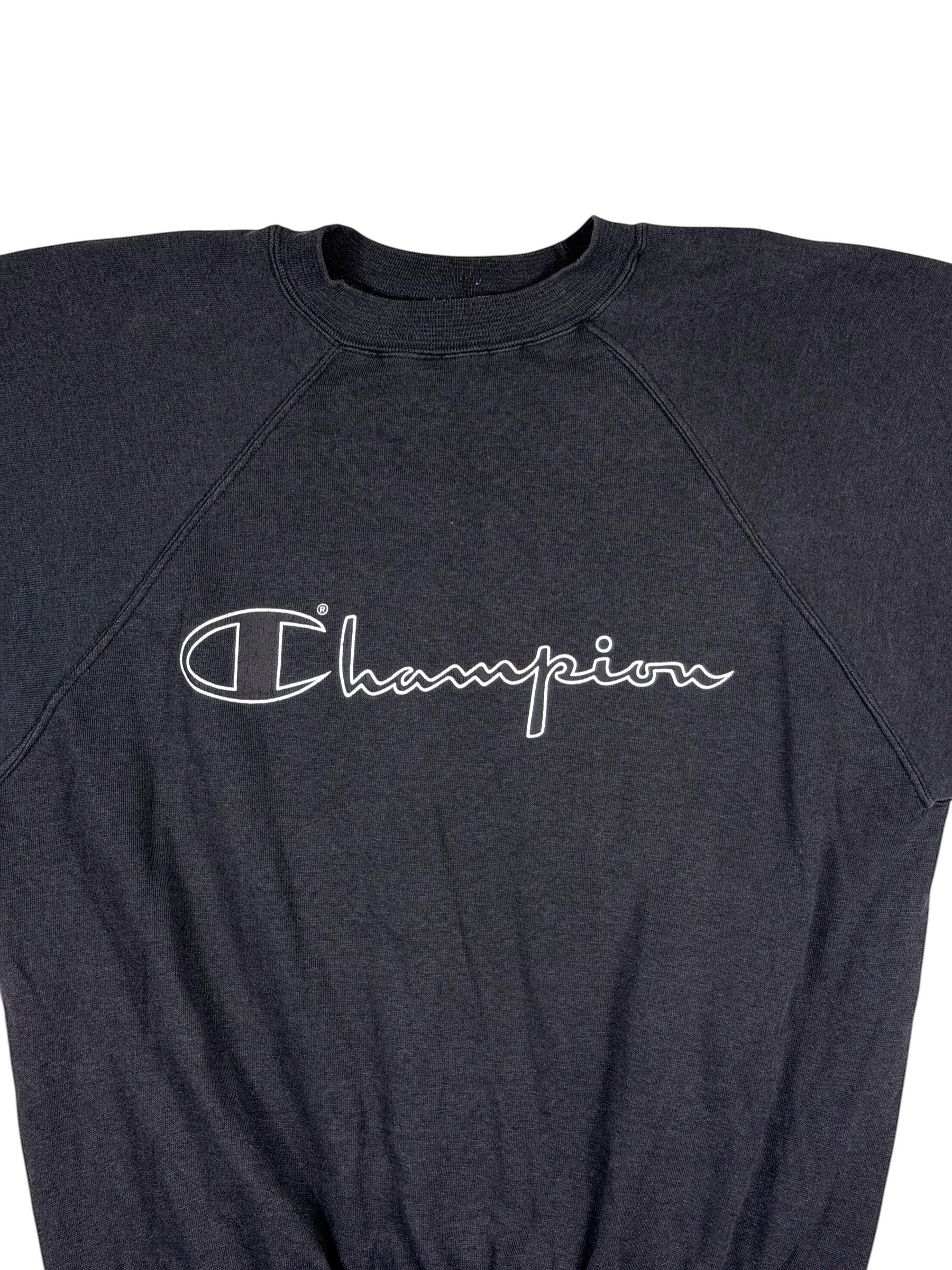 Vintage Champion T-Shirt Schwarz – Größe S