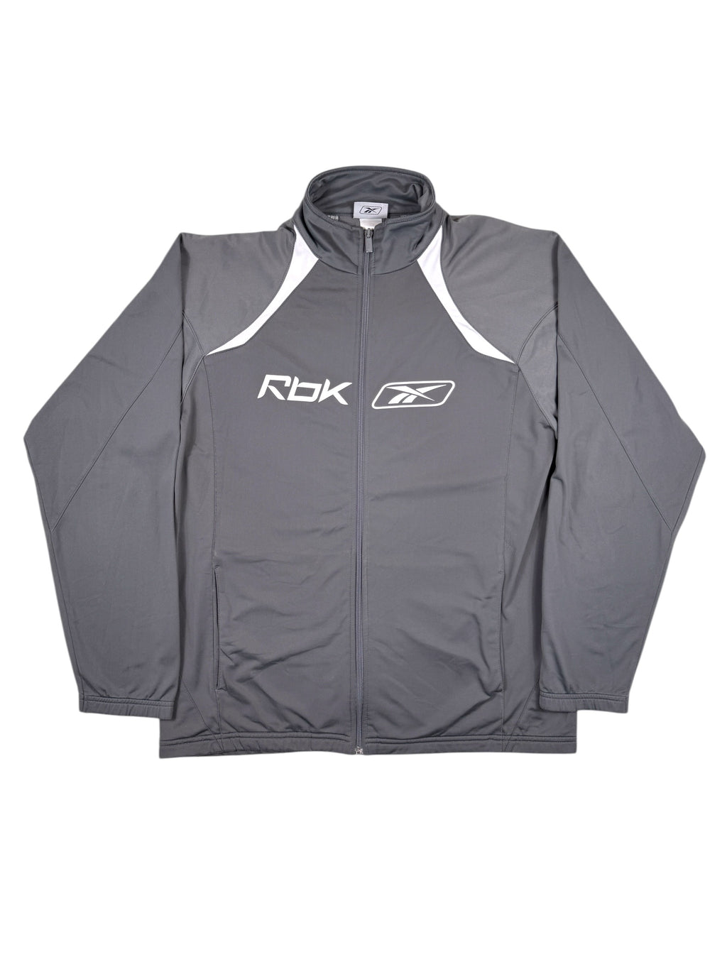 Vintage Reebok Sweatjacke Grau – Größe L