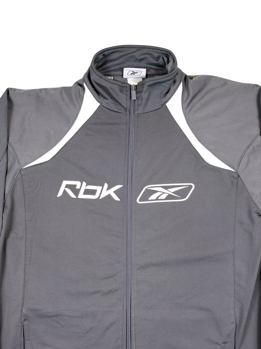 Vintage Reebok Sweatjacke Grau – Größe L