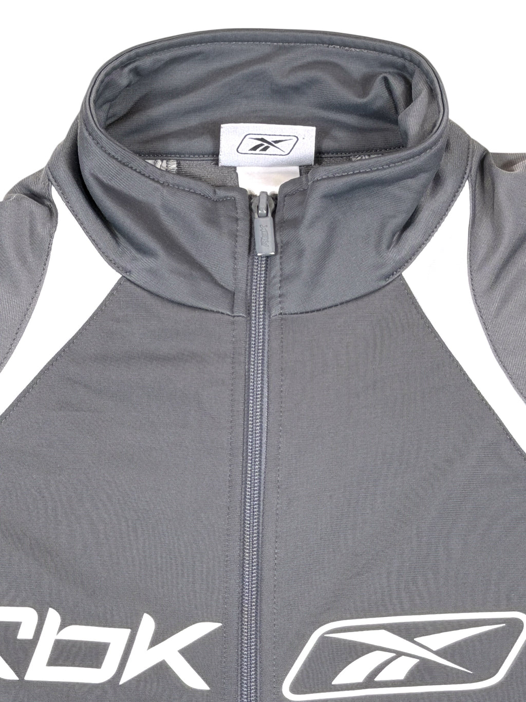 Vintage Reebok Sweatjacke Grau – Größe L