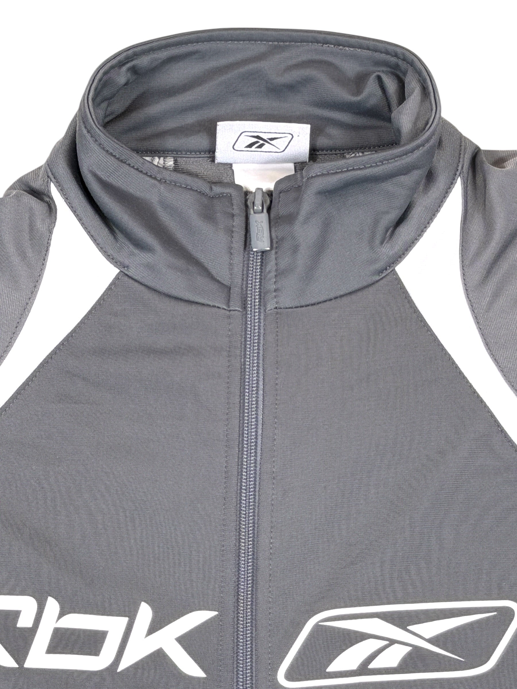 Vintage Reebok Sweatjacke Grau – Größe L