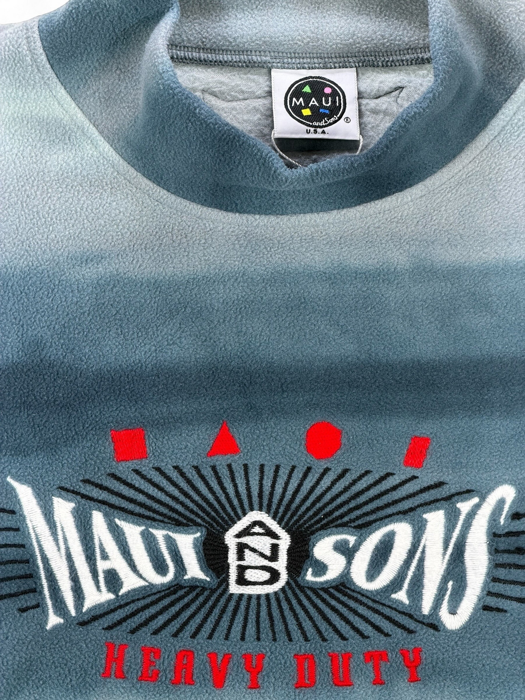 Vintage Maui and Sons Fleecepullover – Größe L