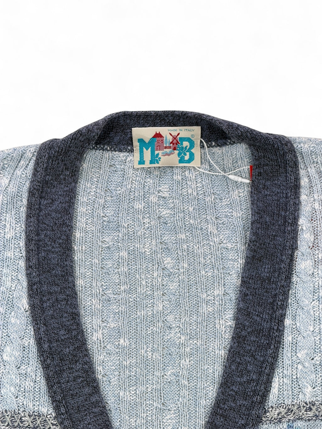 Vintage Strickpullover Blau – Größe L