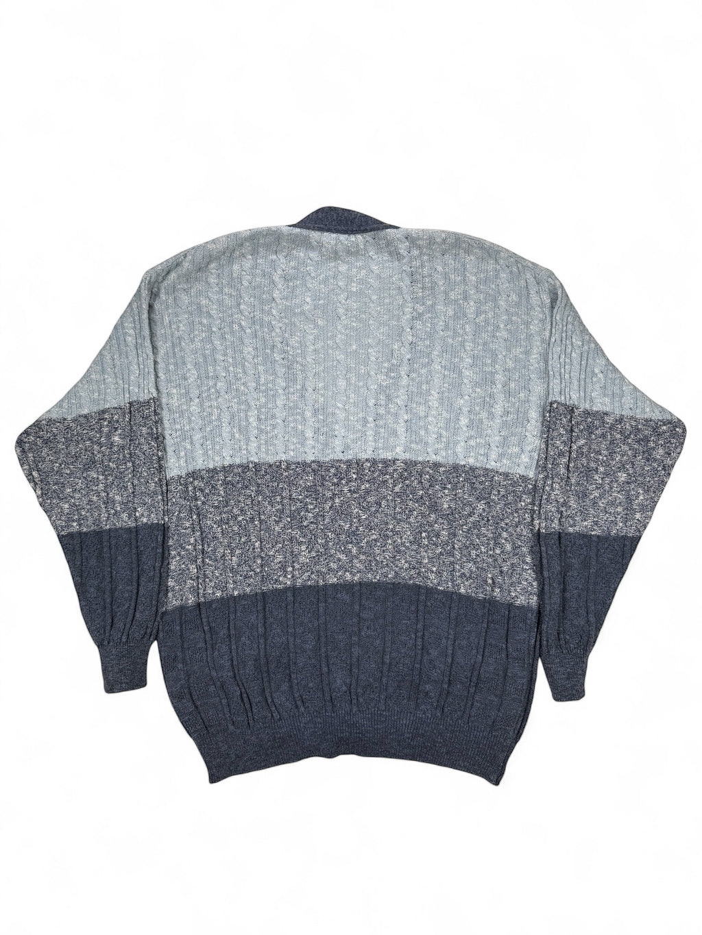 Vintage Strickpullover Blau – Größe L