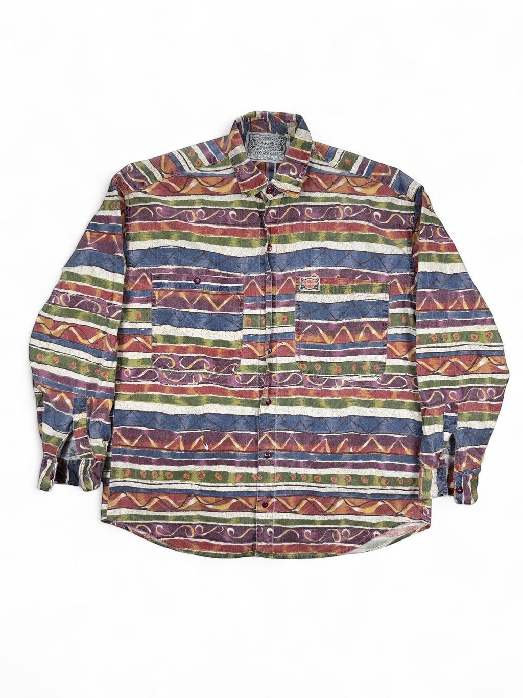 Vintage Hemd Ashante Gestreift – Größe L