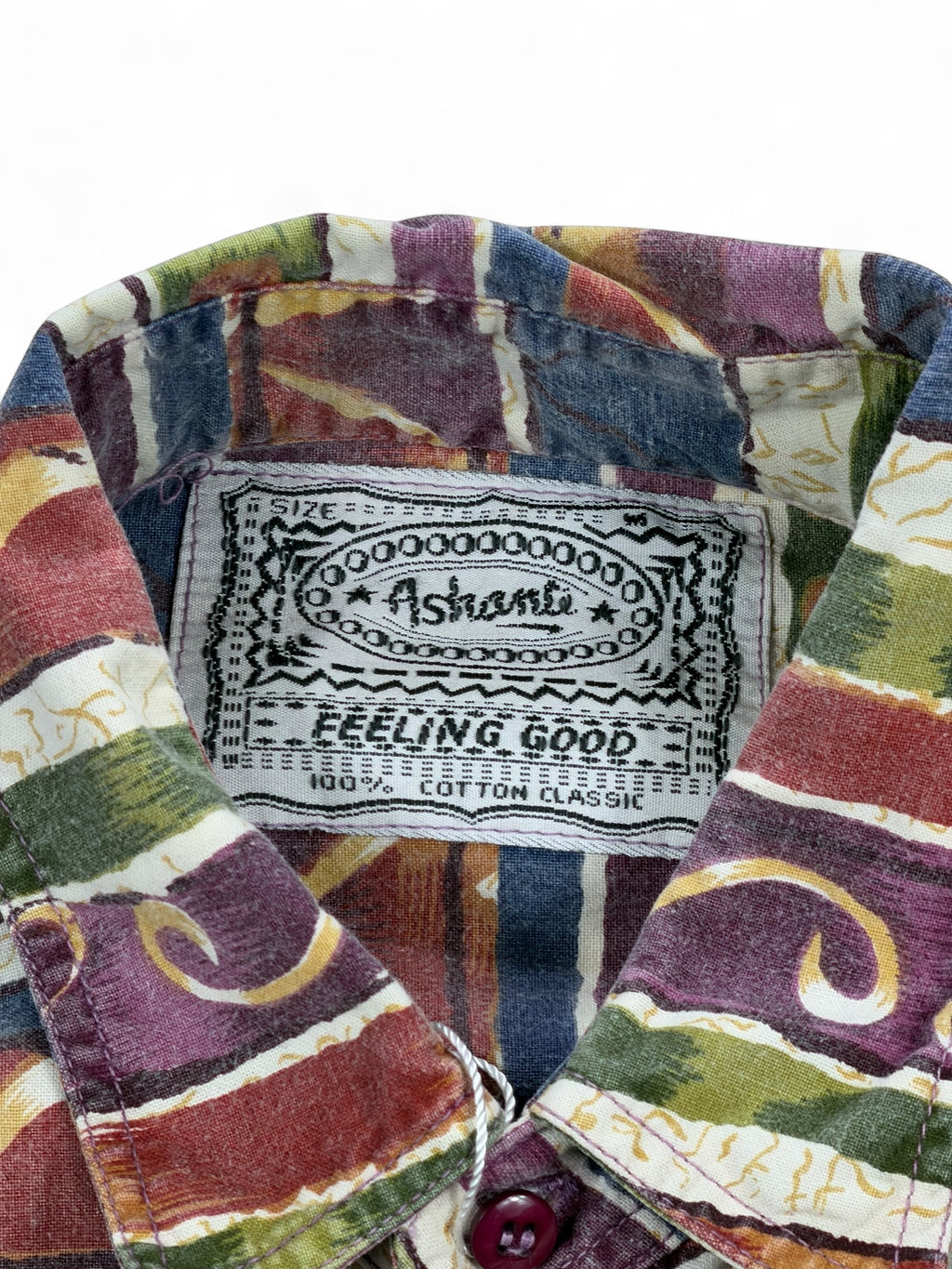 Vintage Hemd Ashante Gestreift – Größe L