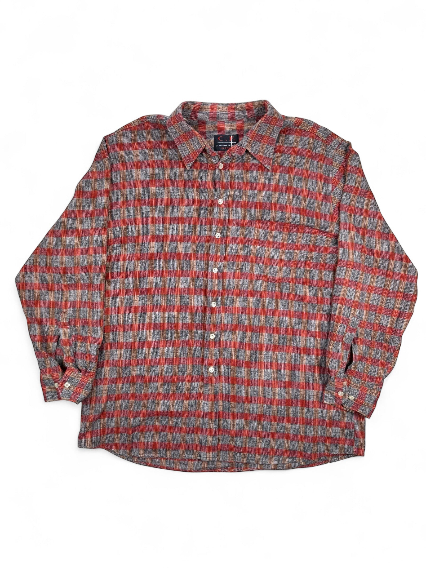 Vintage Hemd C.F. Kariert – Größe XL