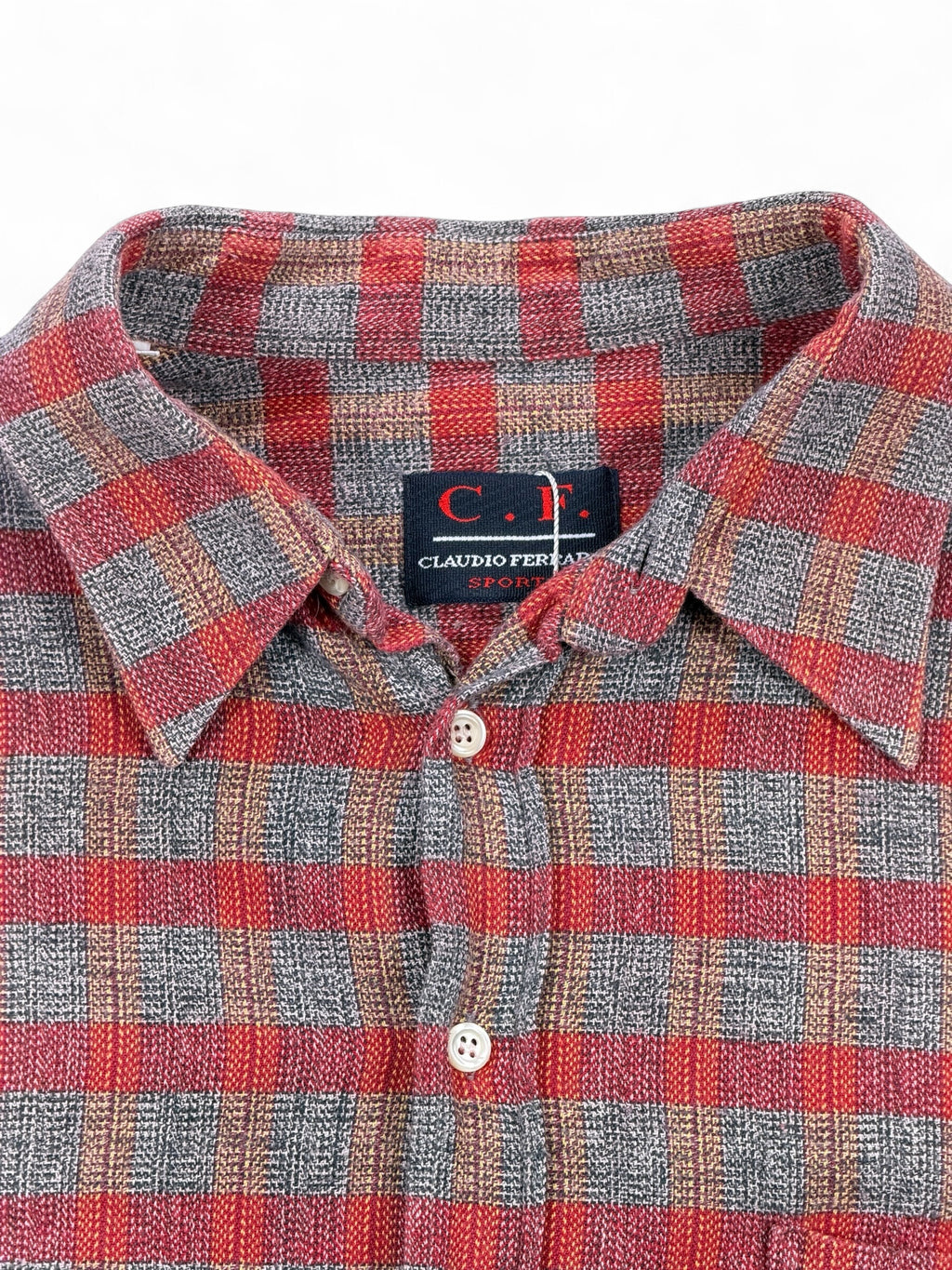 Vintage Hemd C.F. Kariert – Größe XL