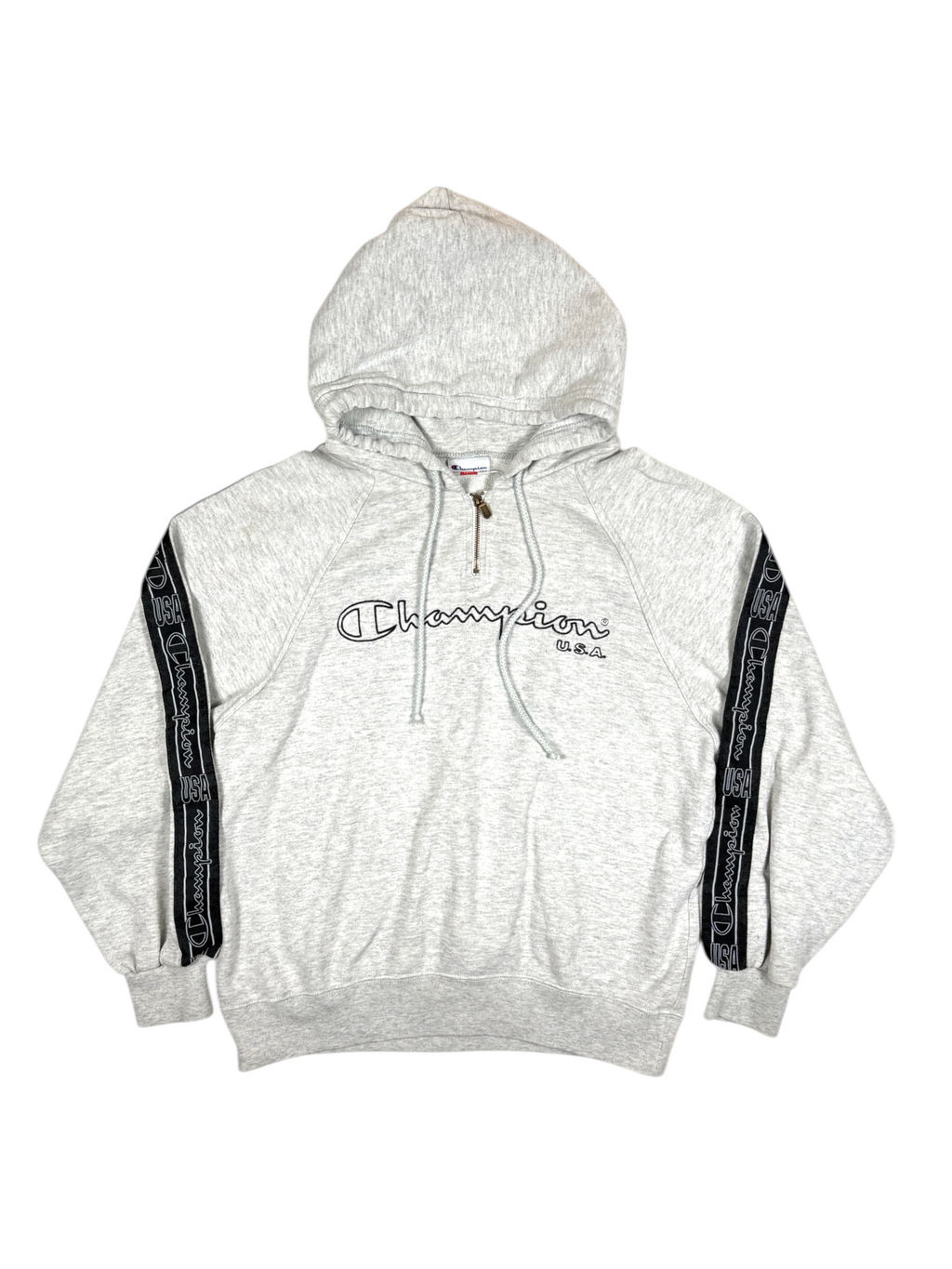 Vintage Champion Hoodie Grau – Größe S