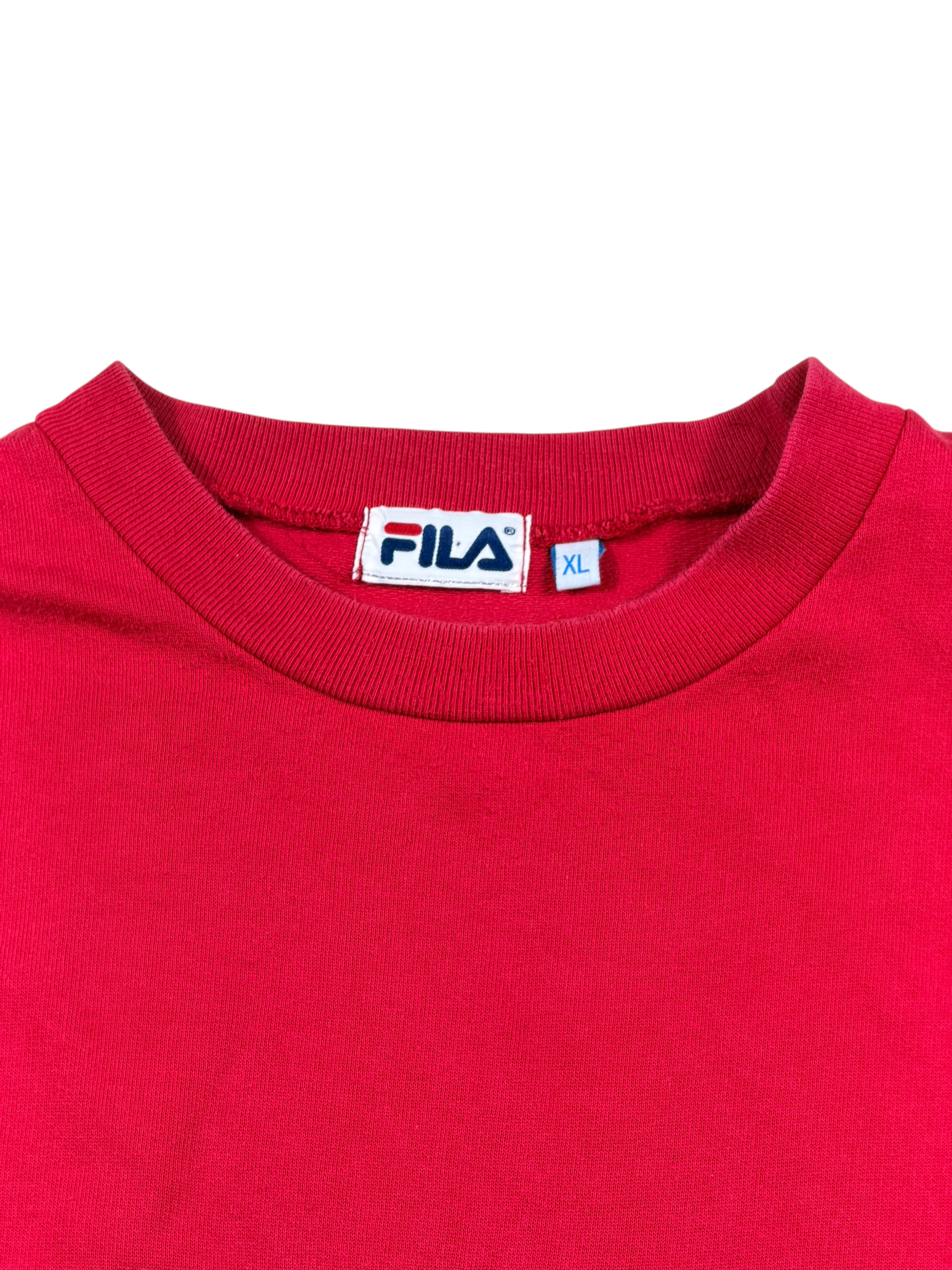 Vintage FILA Sweatshirt Rot – Größe XL