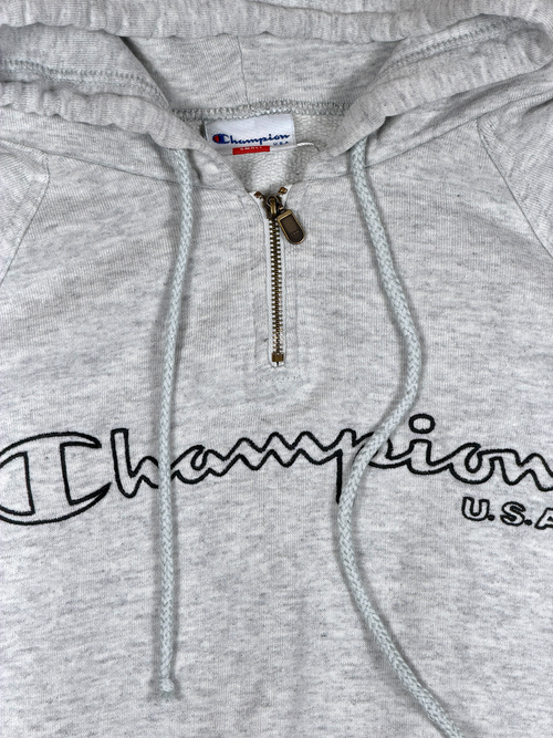 Vintage Champion Hoodie Grau – Größe S