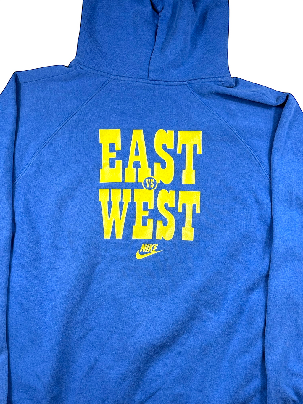 Vintage Nike Sweatshirt East Vs West Blau – Größe L