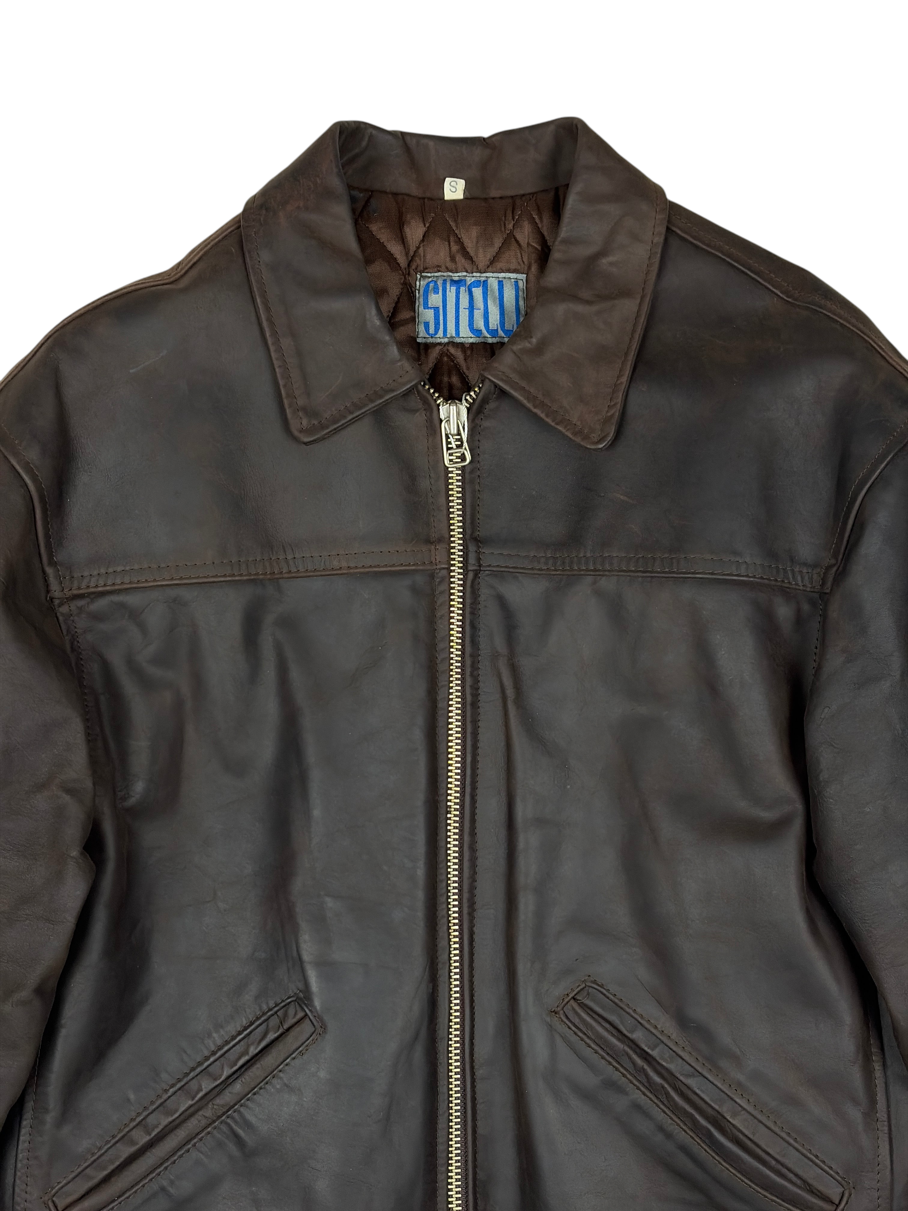 Vintage Sitelli Lederjacke - M