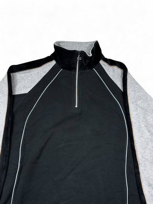 Vintage Champion Sweatshirt Zip Schwarz – Größe M