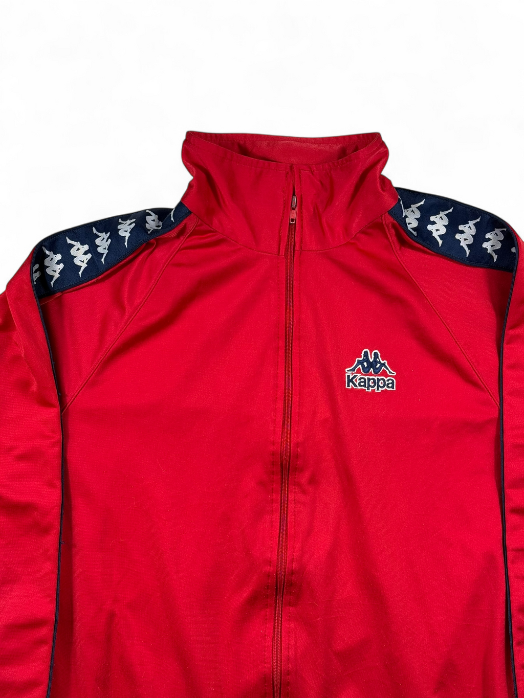 Vintage Kappa Sweatjacke Rot – Größe L