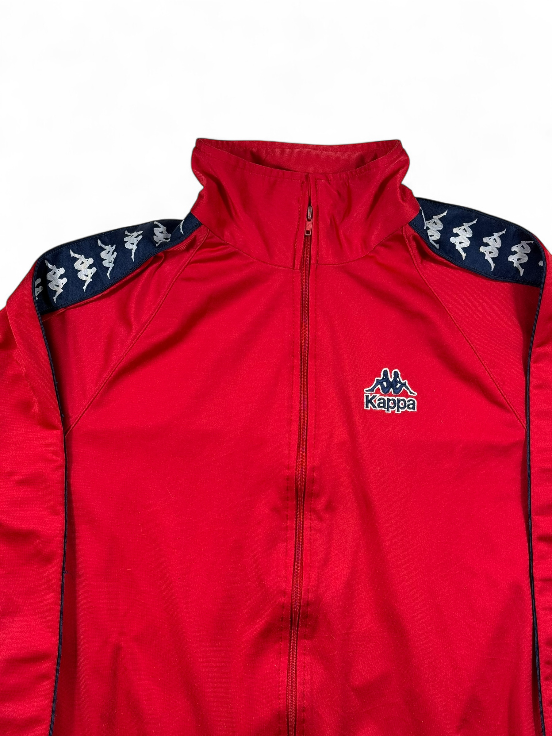 Vintage Kappa Sweatjacke Rot – Größe L
