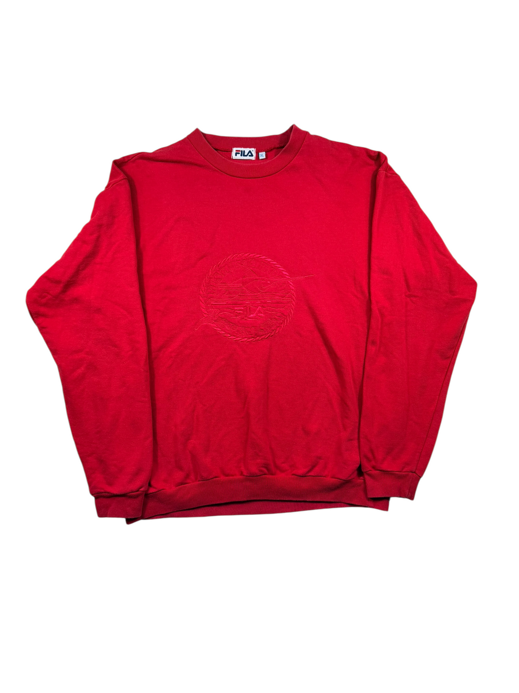 Vintage FILA Sweatshirt Rot – Größe XL
