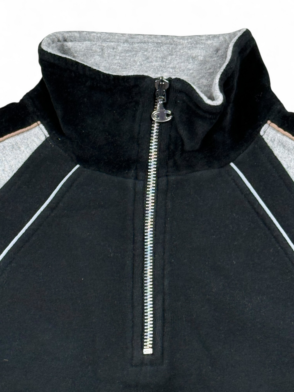 Vintage Champion Sweatshirt Zip Schwarz – Größe M