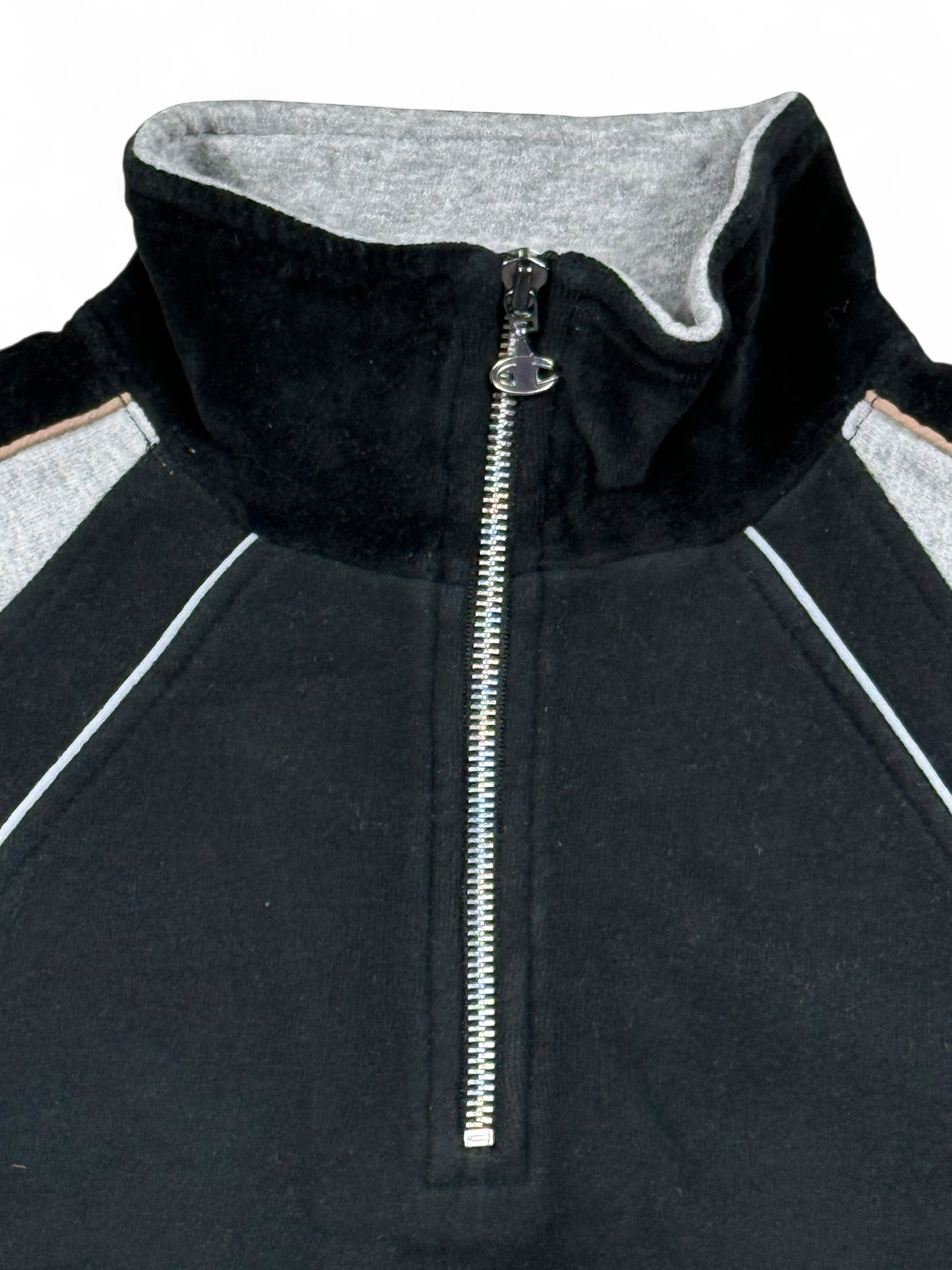 Vintage Champion Sweatshirt Zip Schwarz – Größe M
