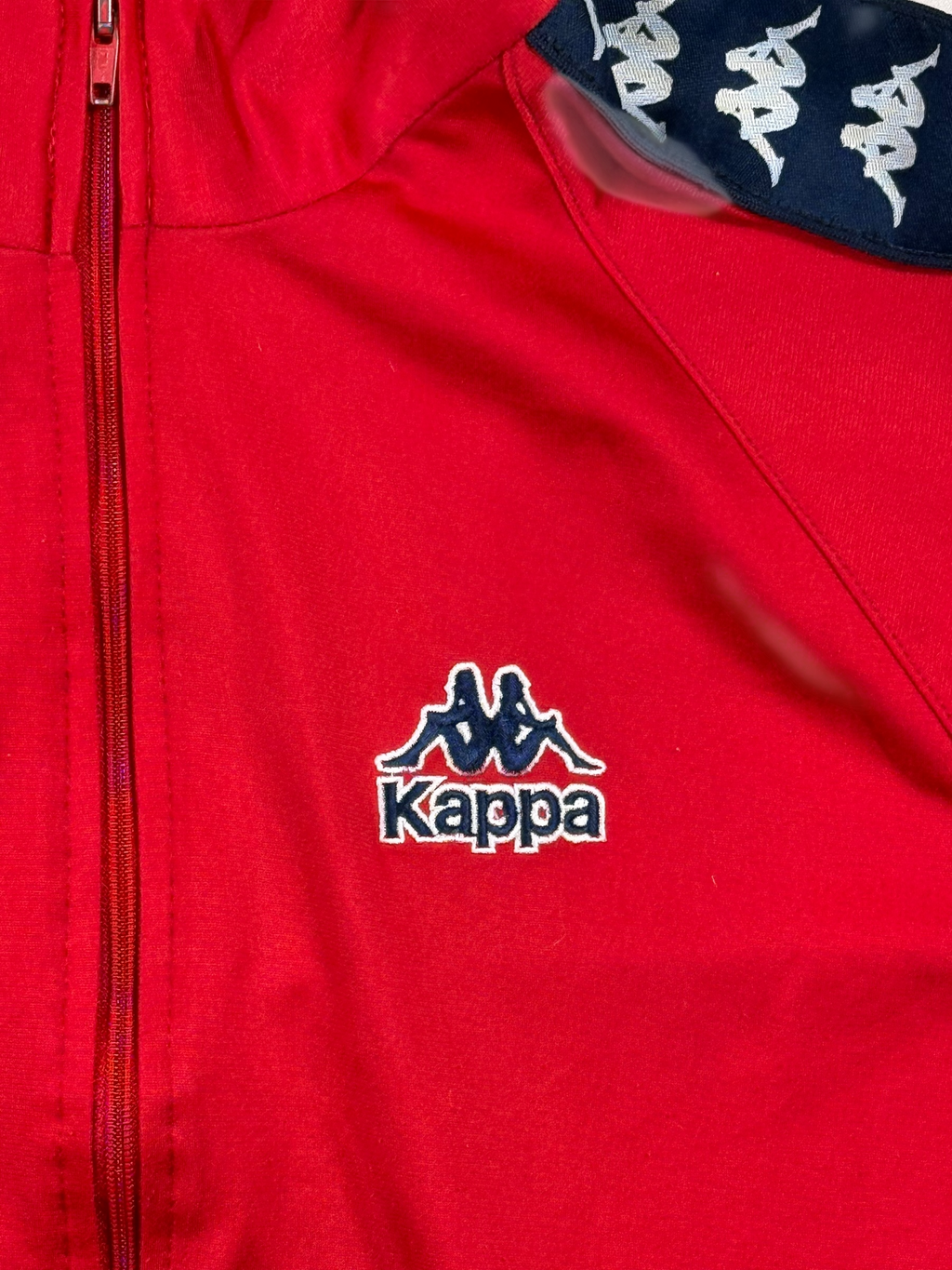 Vintage Kappa Sweatjacke Rot – Größe L