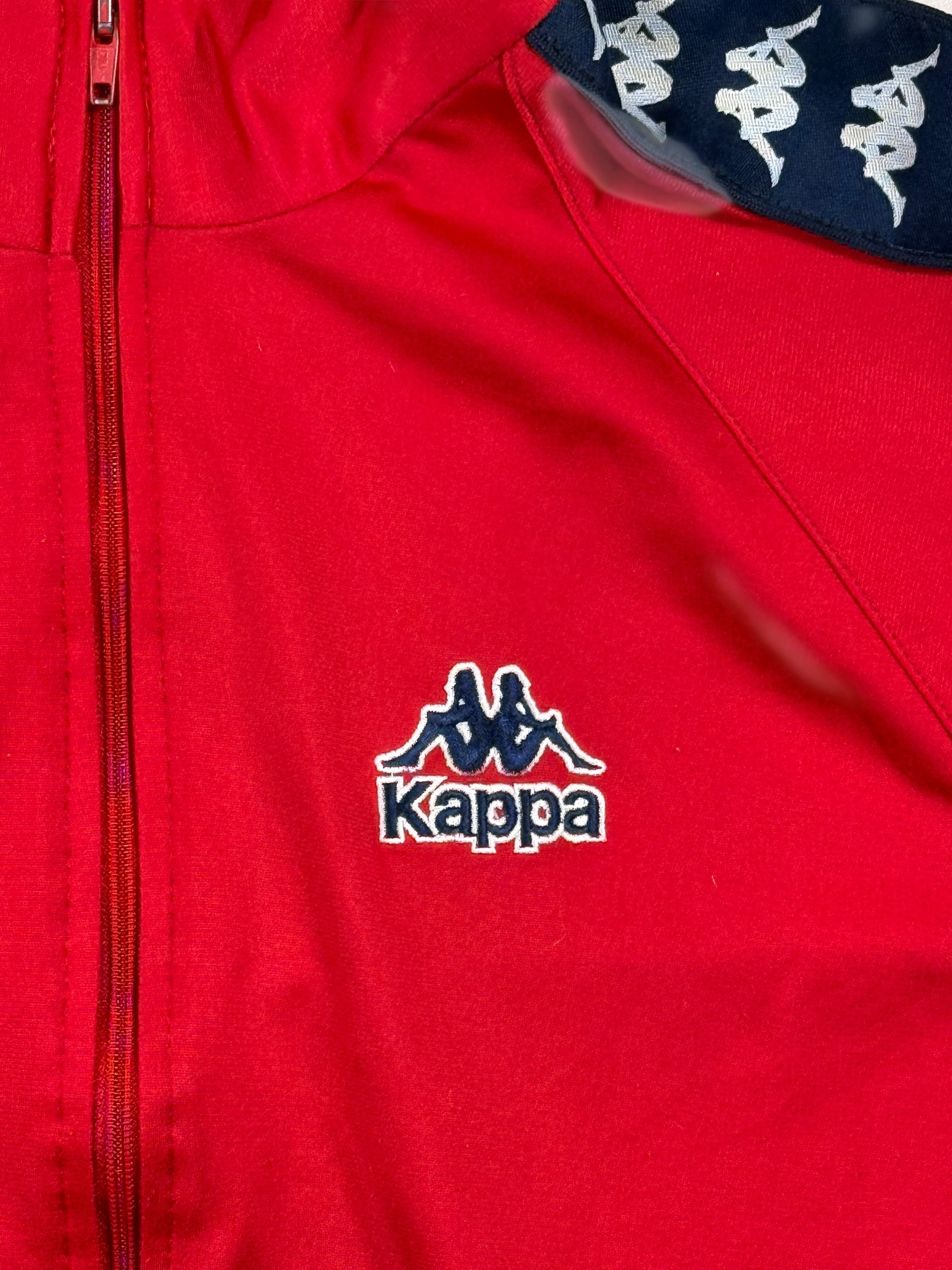 Vintage Kappa Sweatjacke Rot – Größe L