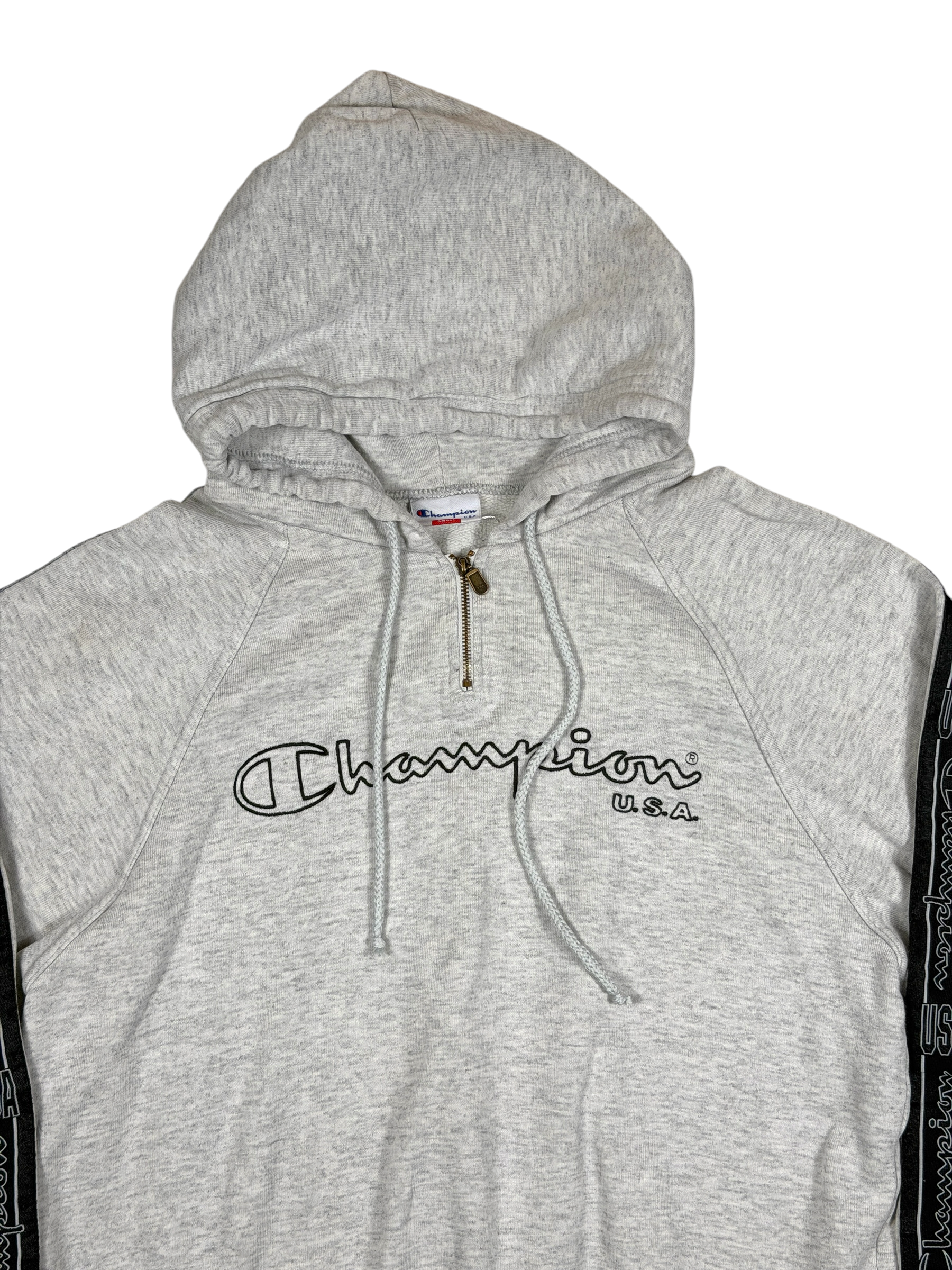 Vintage Champion Hoodie Grau – Größe S