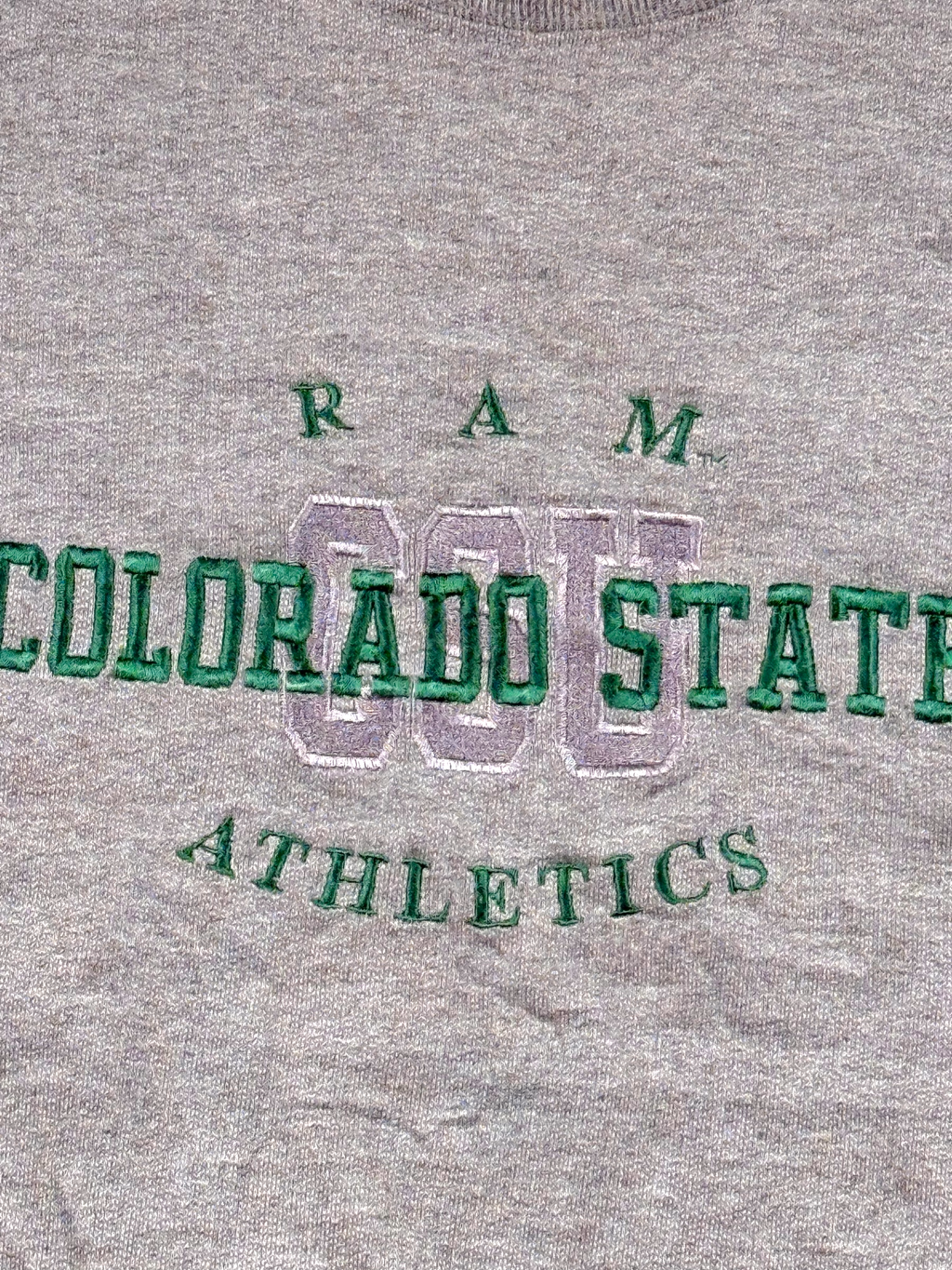 Vintage Sweatshirt Colorado State Grau – Größe M