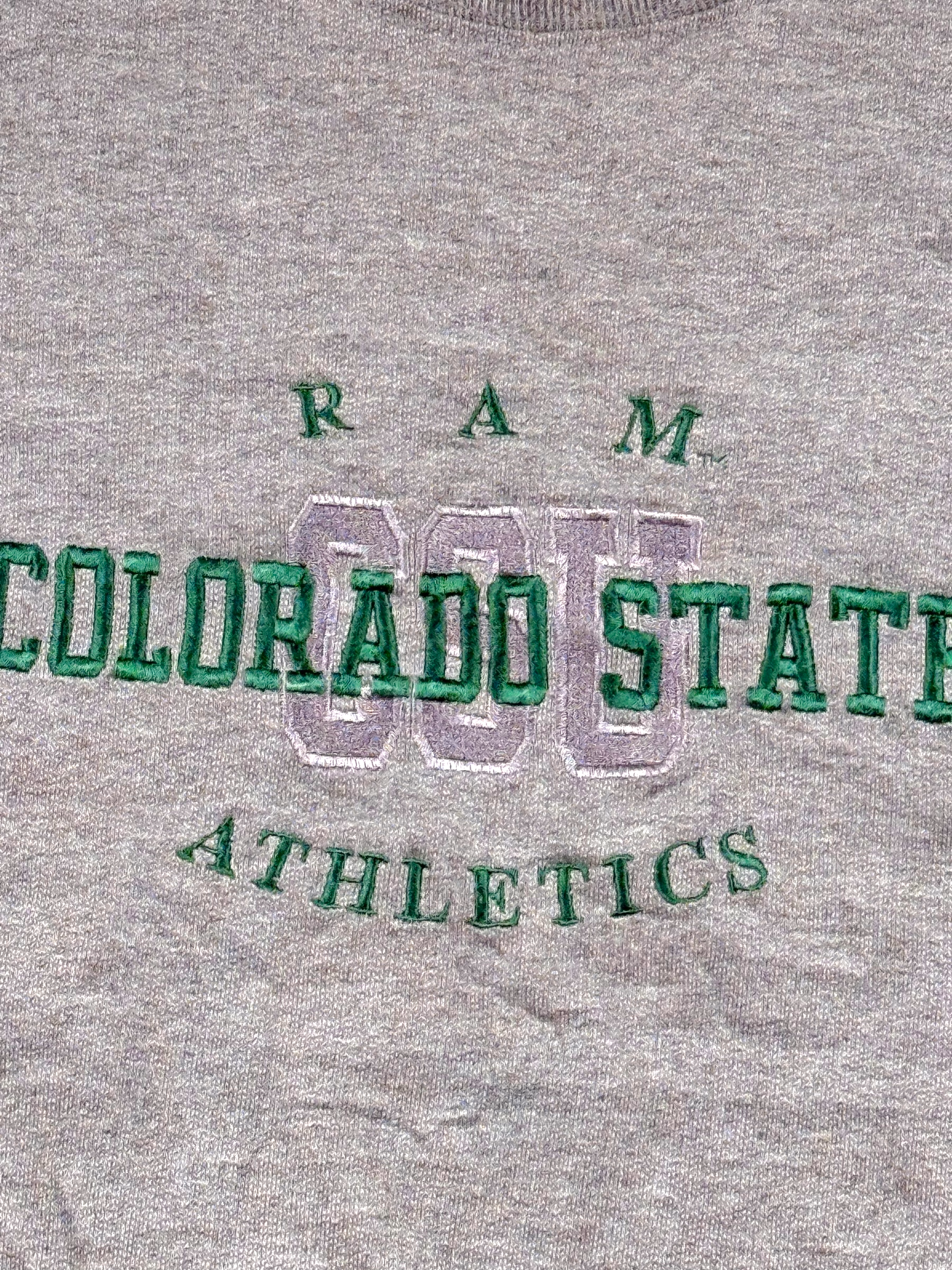 Vintage Sweatshirt Colorado State Grau – Größe M