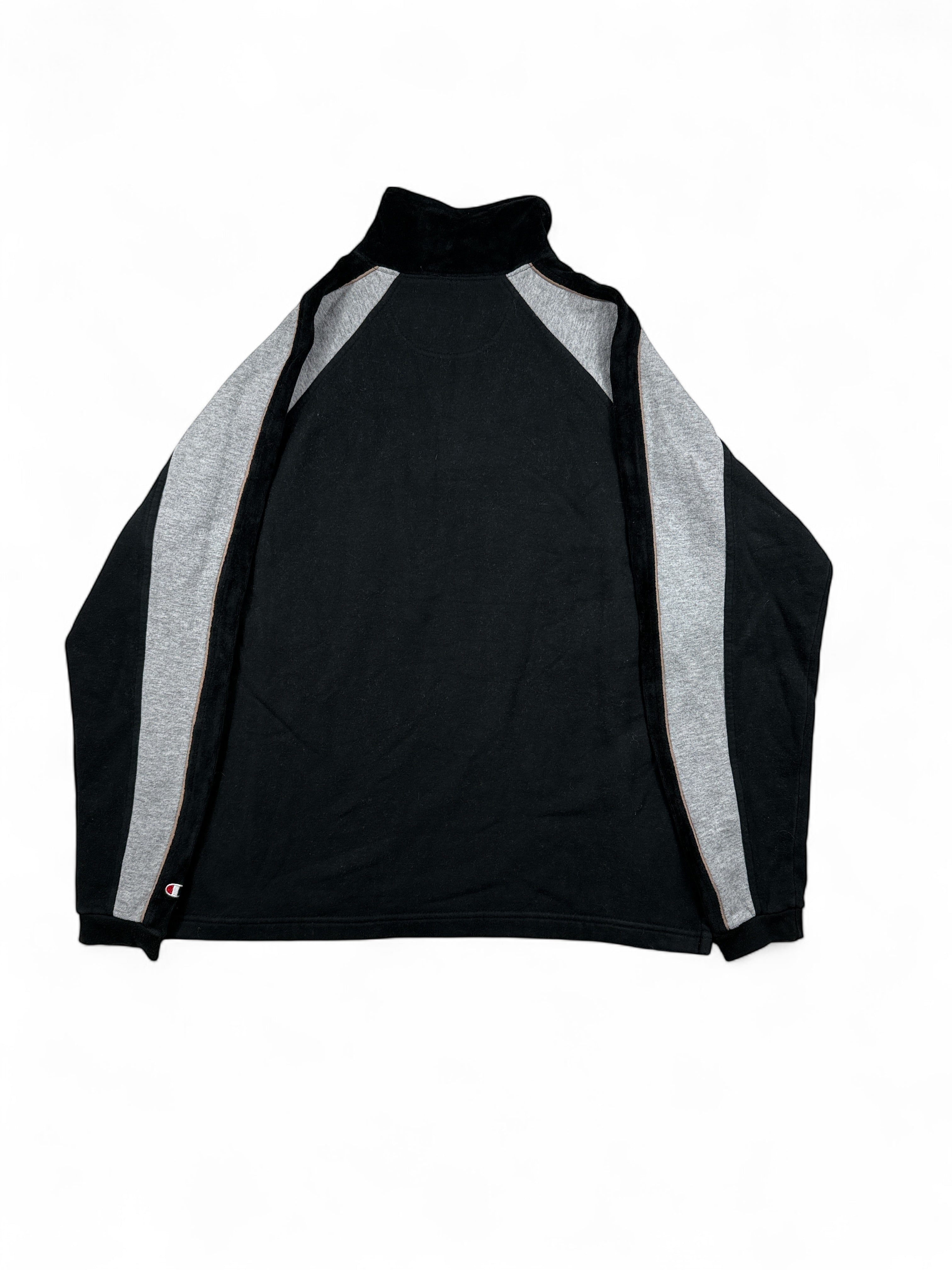 Vintage Champion Sweatshirt Zip Schwarz – Größe M