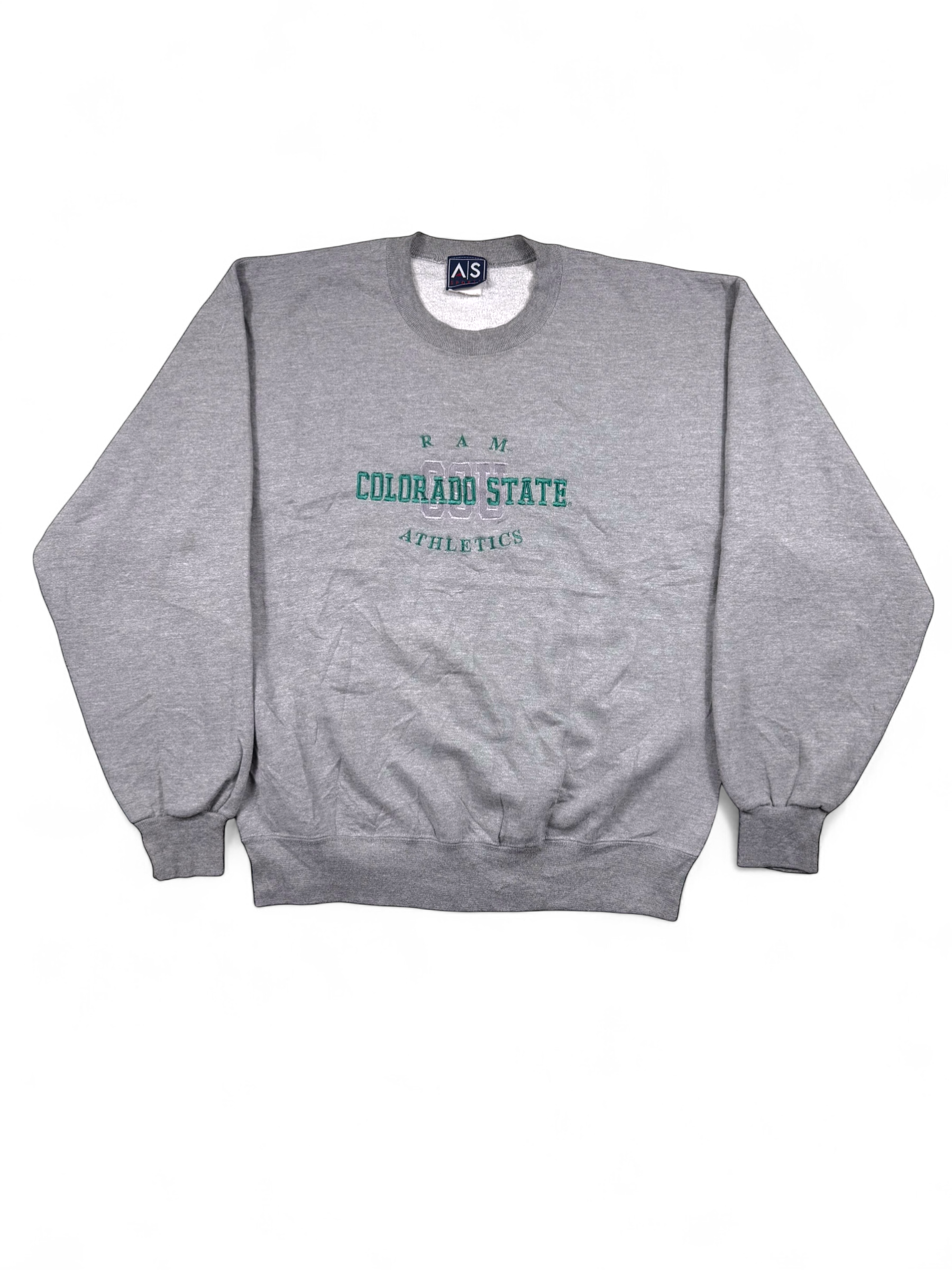 Vintage Sweatshirt Colorado State Grau – Größe M